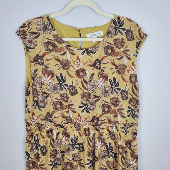 Coldwater Creek Womens Maxi Dress Flowing Boho Flower Print Size PM - Picture 2 of 13